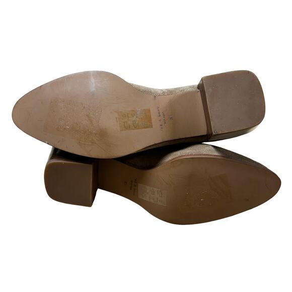 Rag & Bone NWOB Rover Side Zip Hid Heel Bootie Tan Size 38.5 US 8.5 Suede - Picture 9 of 10